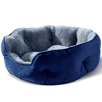 HKM-0758717 Cozy Round Pet Bed in Multiple Colors for Dogs - 48x50x15CM Soft Cloth Design