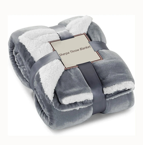 HKM-076051 Waterproof Oversize Sherpa Blanket for Pets - Machine Washable Cozy Furniture Protector