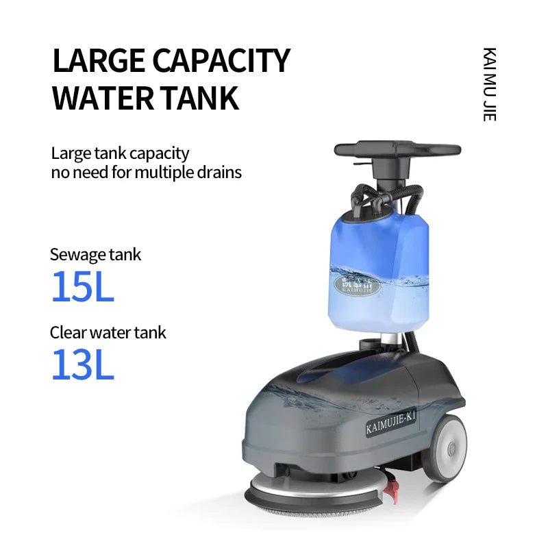 HKM-076115 Collapsible Floor Scrubber and Dryer with Washing and Scrubbing Functions