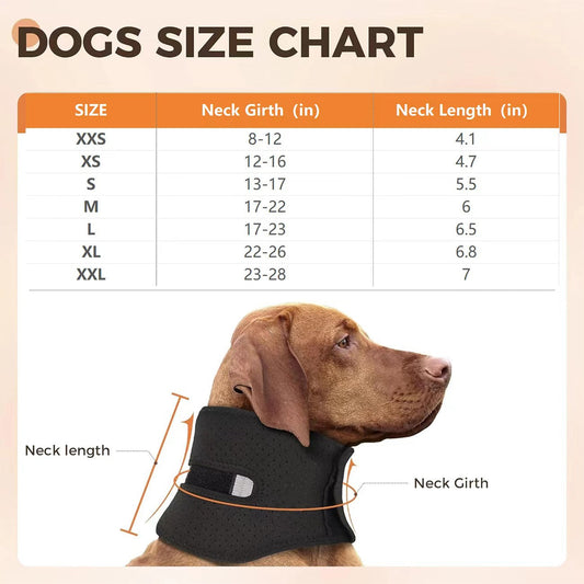 HKM-0762045 Adjustable Anti-Licking Dog Support Collar for Neck Sprains - Universal Fit for Small, Medium, and Large Pets