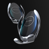 HKM-076243 Auto Induction Wireless Charger with Adjustable Phone Holder for Cars - 5W to 15W Fast Charging