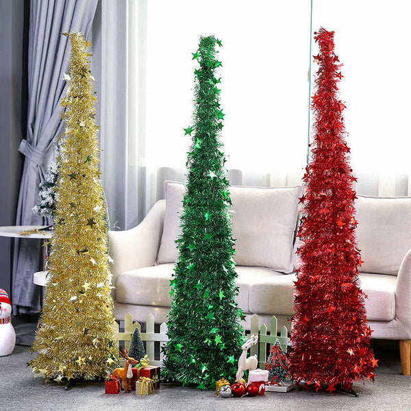 HKM-076307 Decorative Christmas Garland for Trees - PVC Material, 1.2m & 1.5m Sizes in Multiple Colors
