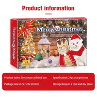 HKM-0764093 Countdown to Christmas with Interactive Santa Kitty Plush Toy Blind Box Calendar