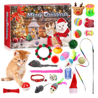 HKM-0764093 Countdown to Christmas with Interactive Santa Kitty Plush Toy Blind Box Calendar