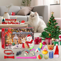 HKM-0764093 Countdown to Christmas with Interactive Santa Kitty Plush Toy Blind Box Calendar