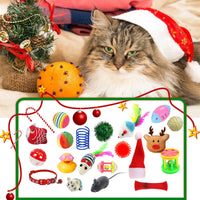 HKM-0764093 Countdown to Christmas with Interactive Santa Kitty Plush Toy Blind Box Calendar