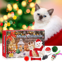 HKM-0764093 Countdown to Christmas with Interactive Santa Kitty Plush Toy Blind Box Calendar