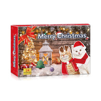 HKM-0764093 Countdown to Christmas with Interactive Santa Kitty Plush Toy Blind Box Calendar