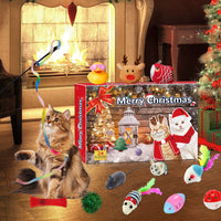 HKM-0764093 Countdown to Christmas with Interactive Santa Kitty Plush Toy Blind Box Calendar