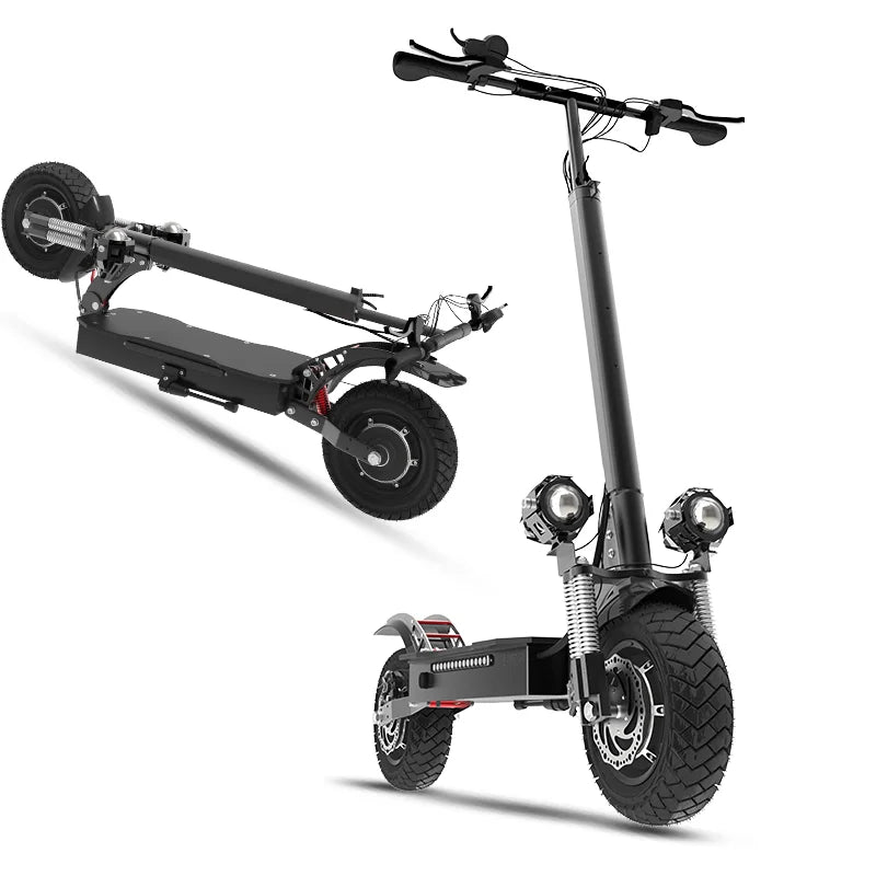 HKM-076563 JUESHUAI X700 Foldable Electric Scooter with Dual 3200W Motors, 45 MPH, 50 Miles Range, Waterproof Design, Full Suspension