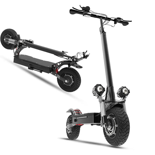 HKM-076563 JUESHUAI X700 Foldable Electric Scooter with Dual 3200W Motors, 45 MPH, 50 Miles Range, Waterproof Design, Full Suspension