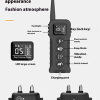 HKM-0766397 Remote Control Dog Trainer with Voice Control and Bark Stop Feature