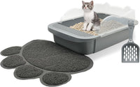HKM-0767677 Sifting Cat Litter Box for Kittens with High Sides, Detachable Design, Portable Travel Litter Pan for Small Cats