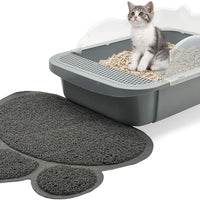 HKM-0767677 Sifting Cat Litter Box for Kittens with High Sides, Detachable Design, Portable Travel Litter Pan for Small Cats
