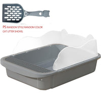 HKM-0767677 Sifting Cat Litter Box for Kittens with High Sides, Detachable Design, Portable Travel Litter Pan for Small Cats
