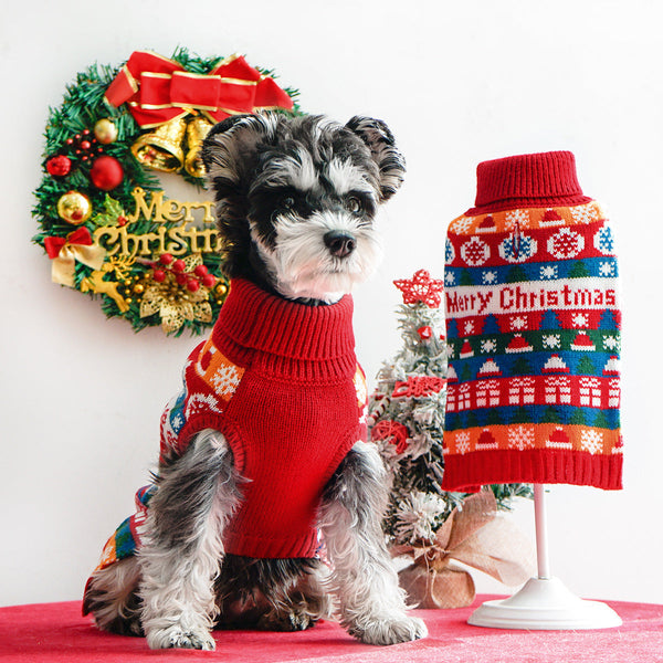 HKM-0768189 Cozy Turtleneck Sweater for Dogs - Wool Winter Wear, Available in S-XXL