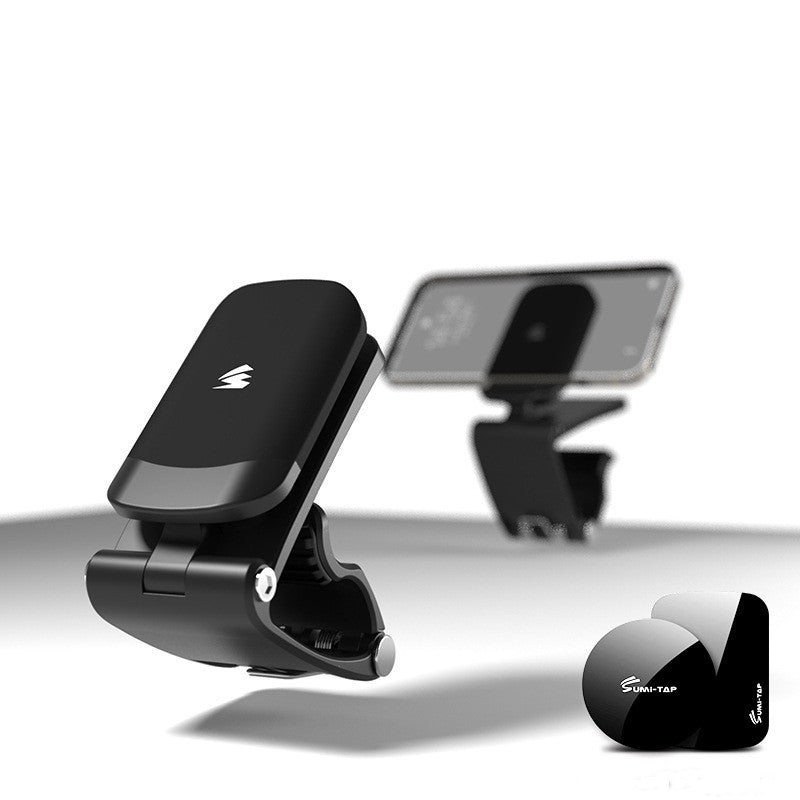 HKM-076947 Compact Magnetic HUD Car Phone Holder for Universal Device Compatibility - Dashboard Installation
