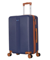 HKM-077075 2024 Colour Coordinated ABS Trolley Luggage Set - Stylish Roller Suitcases for Travel