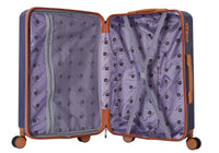 HKM-077075 2024 Colour Coordinated ABS Trolley Luggage Set - Stylish Roller Suitcases for Travel
