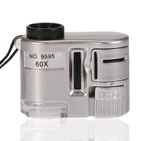HKM-077203 60x LED Currency Detector and Magnifying Glass - Portable Pocket Tool for Security and Verification