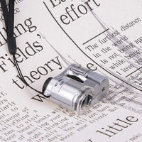 HKM-077203 60x LED Currency Detector and Magnifying Glass - Portable Pocket Tool for Security and Verification