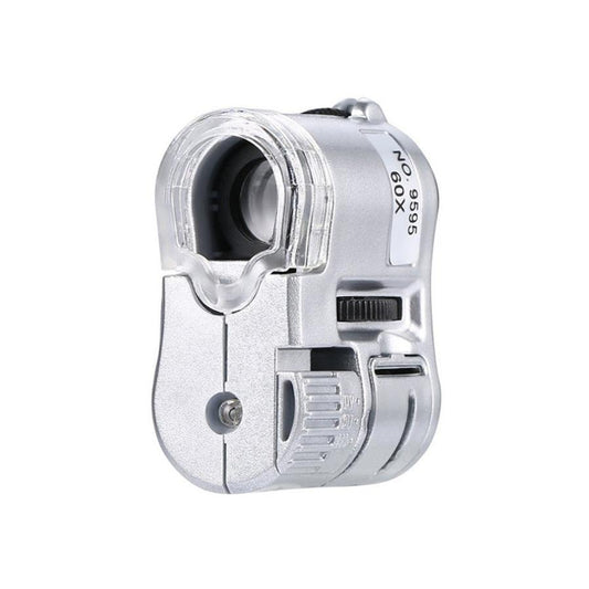 HKM-077203 60x LED Currency Detector and Magnifying Glass - Portable Pocket Tool for Security and Verification