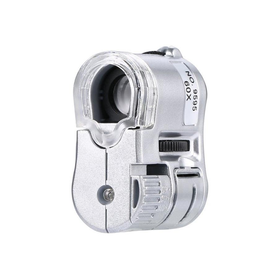 HKM-077203 60x LED Currency Detector and Magnifying Glass - Portable Pocket Tool for Security and Verification