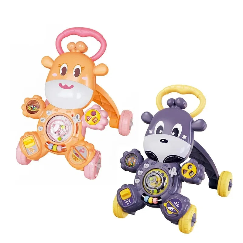 HKM-077331 Battery Operated Giraffe Baby Walker with Light and Music for Ages 0-3