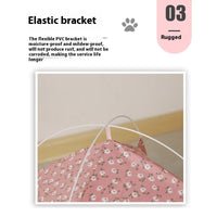HKM-0773821 Foldable Four-Corner Tent Cat Nest with Removable Washable Cover, Available in Multiple Sizes