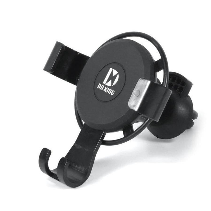 HKM-077395 Gravity Linkage Car Phone Holder - One-Hand Operation, Durable ABS Material, Compatible with Most Phone Models