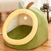 HKM-0774205 Universal Animal Shape Pet Kennel - Cozy Crystal Velvet Bed for Cats and Dogs - Available in Small, Medium, and Large Sizes