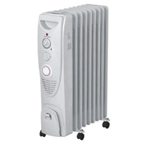 HKM-077459 Oil Filled Radiator Heater - Modern Room Heater with Low Carbon Steel and Plastic Construction