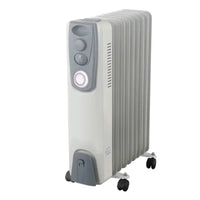HKM-077459 Oil Filled Radiator Heater - Modern Room Heater with Low Carbon Steel and Plastic Construction