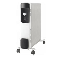 HKM-077459 Oil Filled Radiator Heater - Modern Room Heater with Low Carbon Steel and Plastic Construction