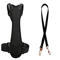 HKM-0775229 Adjustable Nylon and Canvas Car Seat Belt for Pets - Available in Various Colors and Sizes