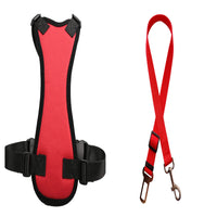 HKM-0775229 Adjustable Nylon and Canvas Car Seat Belt for Pets - Available in Various Colors and Sizes