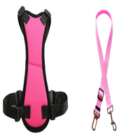 HKM-0775229 Adjustable Nylon and Canvas Car Seat Belt for Pets - Available in Various Colors and Sizes