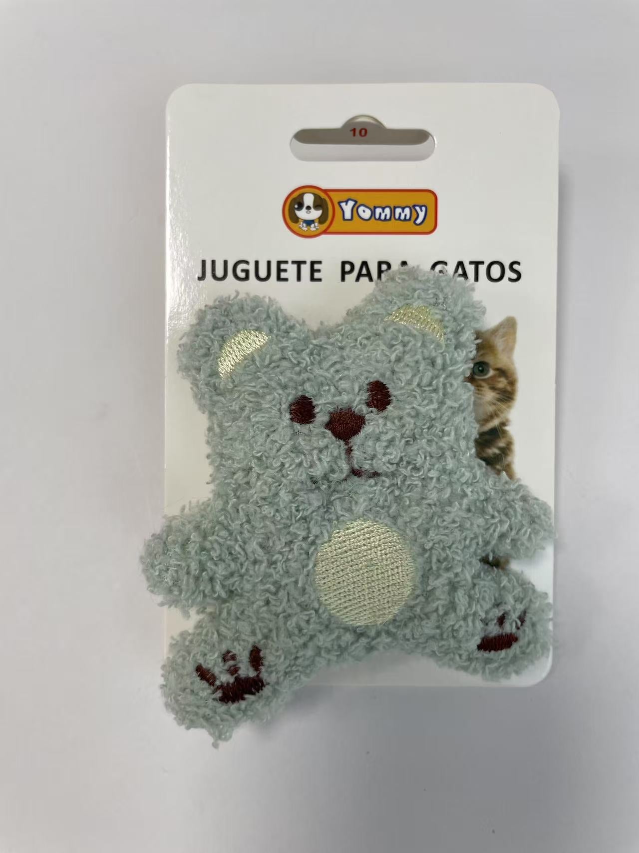 HKM-0776765 Plush Cat Toy Bear - Soft, Cuddly Companion for Feline Fun