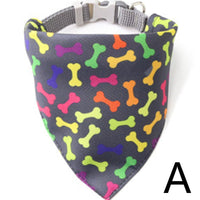 HKM-0777917 Adjustable Pet Triangle Scarf Collar Bib - Stylish Polyester Design