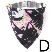 HKM-0777917 Adjustable Pet Triangle Scarf Collar Bib - Stylish Polyester Design