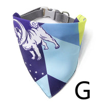HKM-0777917 Adjustable Pet Triangle Scarf Collar Bib - Stylish Polyester Design