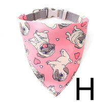 HKM-0777917 Adjustable Pet Triangle Scarf Collar Bib - Stylish Polyester Design