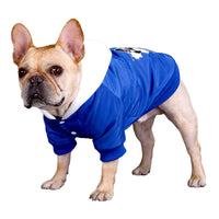 HKM-0778301 Labrador & Golden Retriever Cartoon Style Pet Clothes in Blue, Black, and Red
