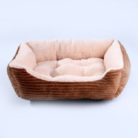 HKM-0779965 Cozy Candy Color Square Pet Bed for Dogs and Cats - Various Sizes Available