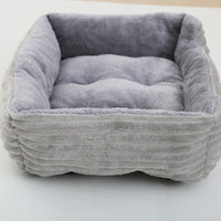 HKM-0779965 Cozy Candy Color Square Pet Bed for Dogs and Cats - Various Sizes Available