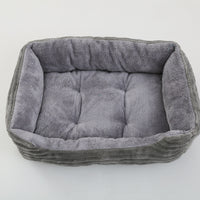 HKM-0779965 Cozy Candy Color Square Pet Bed for Dogs and Cats - Various Sizes Available