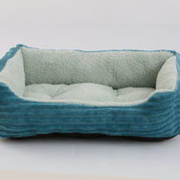 HKM-0779965 Cozy Candy Color Square Pet Bed for Dogs and Cats - Various Sizes Available