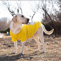 HKM-0780989 Comfortable Dog Sweatshirt in Red, Blue, and Yellow for Medium to Extra Large Breeds
