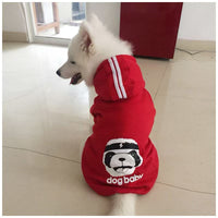HKM-0780989 Comfortable Dog Sweatshirt in Red, Blue, and Yellow for Medium to Extra Large Breeds