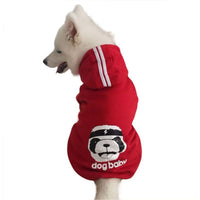HKM-0780989 Comfortable Dog Sweatshirt in Red, Blue, and Yellow for Medium to Extra Large Breeds